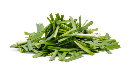 Fototapeta premium Garlic chives isolated on white