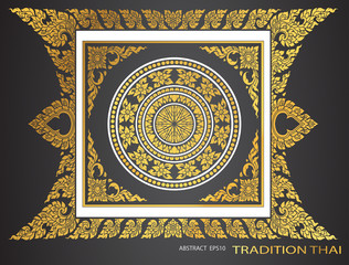 Obraz premium thai tradition pattern Abstract background