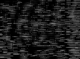 Obraz premium Horizontal black and white space blast illustration