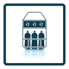 Icon of football field bottle container