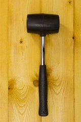 Black rubber mallet