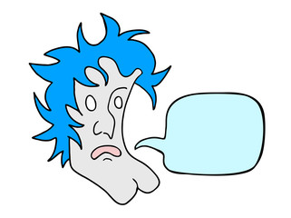 cartoon face talking