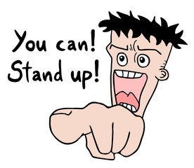 stand up message