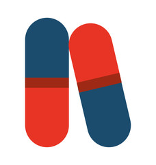 medical capsule  isolated icon design