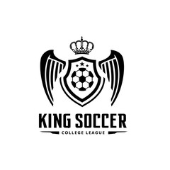 King soccer logo,football club logo.