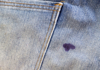 Ink stains on Jean