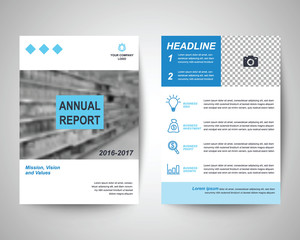 blue flyer a4 template