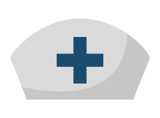 Obraz premium nurse hat isolated icon design