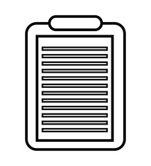 clipboard isolated icon design