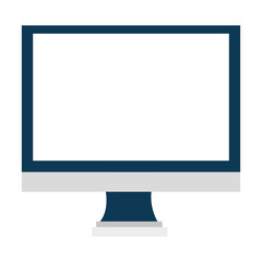 electronic device screen over isolated background, vector illustration 