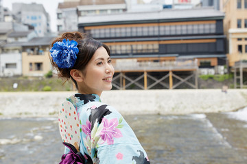 Fototapeta premium 浴衣の女性