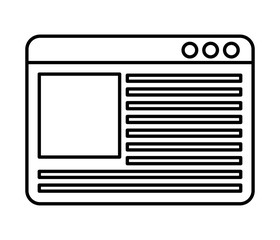 template website isolated icon design