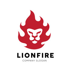 Lion Logo,Lion fire logo