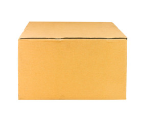 Cardboard box isolated