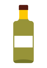 wine bottle isolated icon design