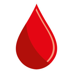 Obraz premium Blood drop icon, blood donation and transfusion theme design, vector illustration.