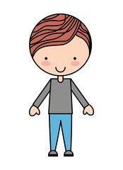 boy character isolated icon design