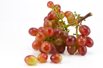 Red grapes isolated
