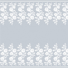 Lace border on gray