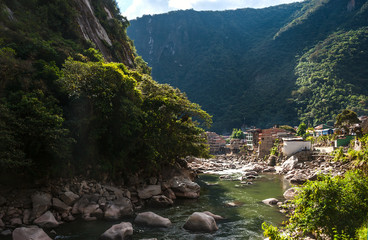 Aguas Calientes, the town at the foot of Machu Picchu
