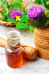 Flower and burdock extract