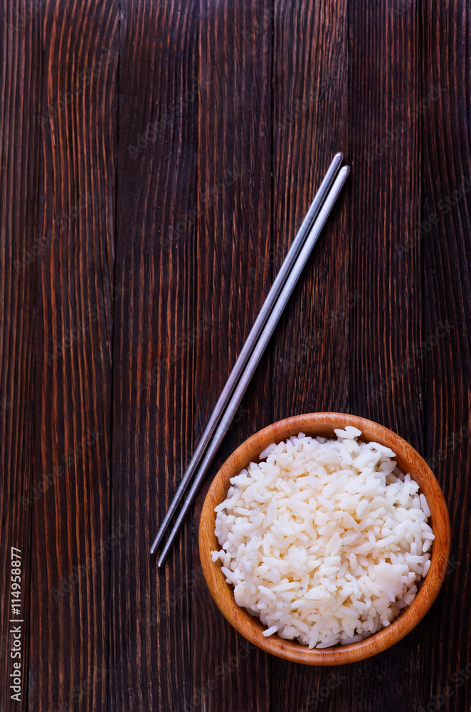 Wall mural boiled rice