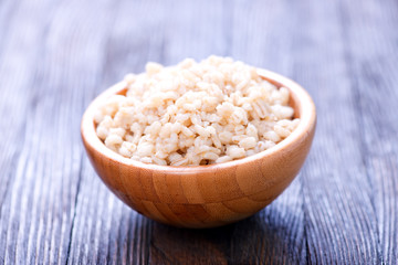 boiled barley porridge