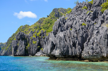 El Nido, Philippines - Cliffs on Tapiutan island