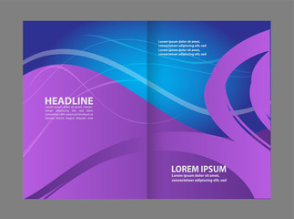 Template for advertising brochure
