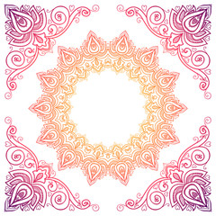 Vector Beautiful Mandala.