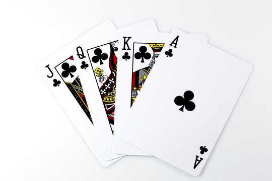Playing cards - isolated on white background