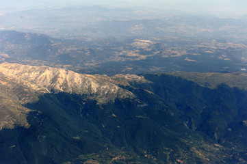 View from airplane window