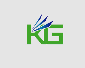 KG company linked letter logo
