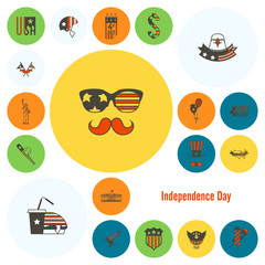 Fototapeta premium Independence Day of the United States