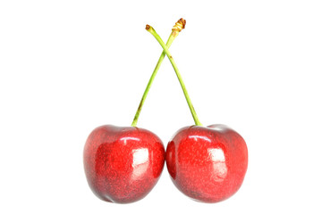 Cherry isolated on white background