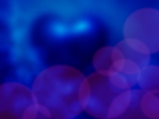 Abstract romantic background blue heart