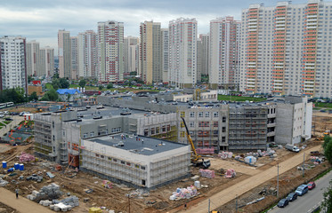 Строительство здания новой школы