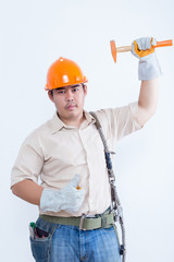Portrait of male technician