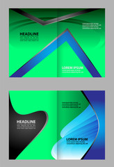 Brochure design template vector abstract
