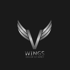 Wings V letter