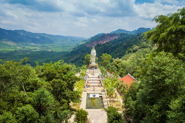 Guanyin statue in the temple Wat Bang Riang, Thailand 