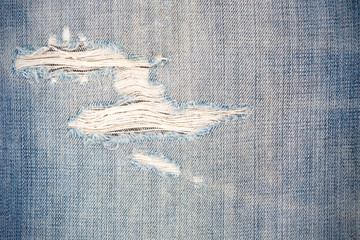 Lack jeans style on background texture.