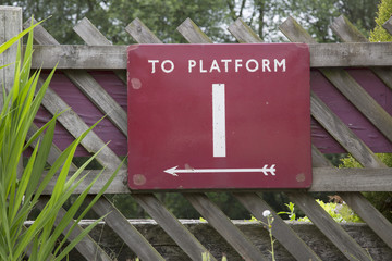 Platform One Sign