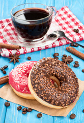 Donuts with coffee
