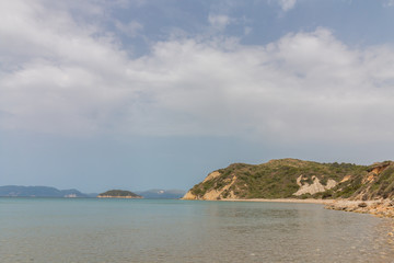 Fototapeta na wymiar Gerakas beach and turtle nesting site in Zakynthos, Greece