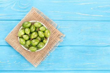 Gooseberries in bowl
