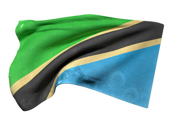 Tanzania flag waving