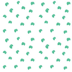 Mint leaves seamless pattern background texture. 2x2 tiles sample.