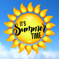 Its Summer Time vector Illustration.