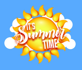 Its Summer Time vector Illustration.